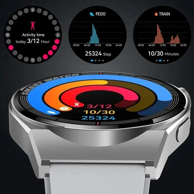 For Watch GT Series Smart Watch: HD Screen, Bluetooth Call, GPS Tracker, Heart Rate Monitor, Waterproof