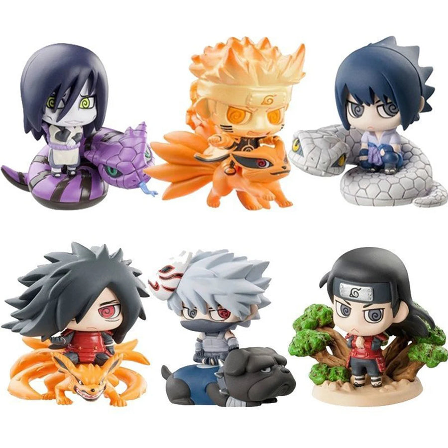 Naruto Shippuden Collectible Figures: Sasuke, Kakashi, Gaara