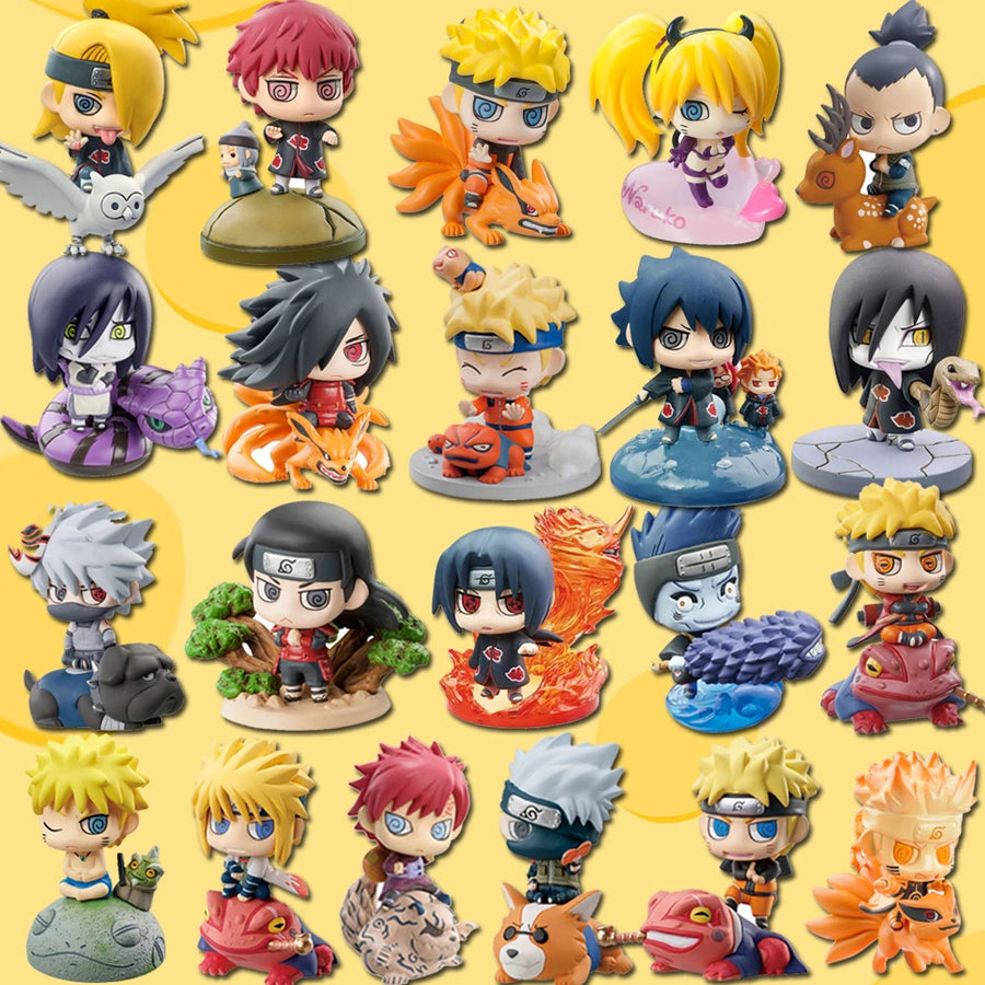 Naruto Shippuden Collectible Figures: Sasuke, Kakashi, Gaara