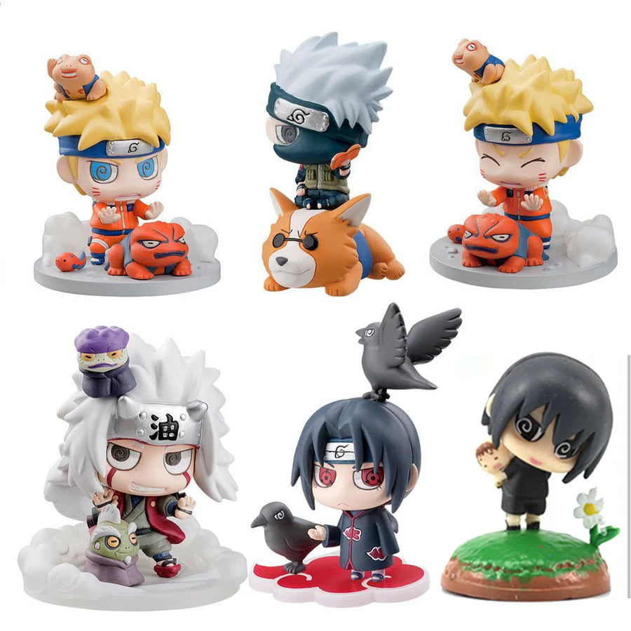 Naruto Shippuden Collectible Figures: Sasuke, Kakashi, Gaara