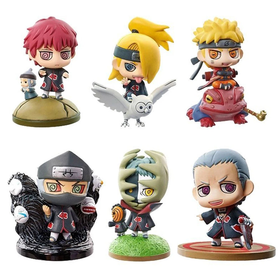 Naruto Shippuden Collectible Figures: Sasuke, Kakashi, Gaara