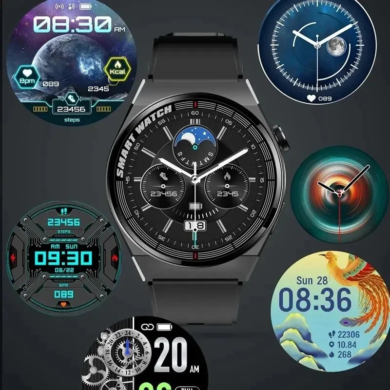 For Watch GT Series Smart Watch: HD Screen, Bluetooth Call, GPS Tracker, Heart Rate Monitor, Waterproof